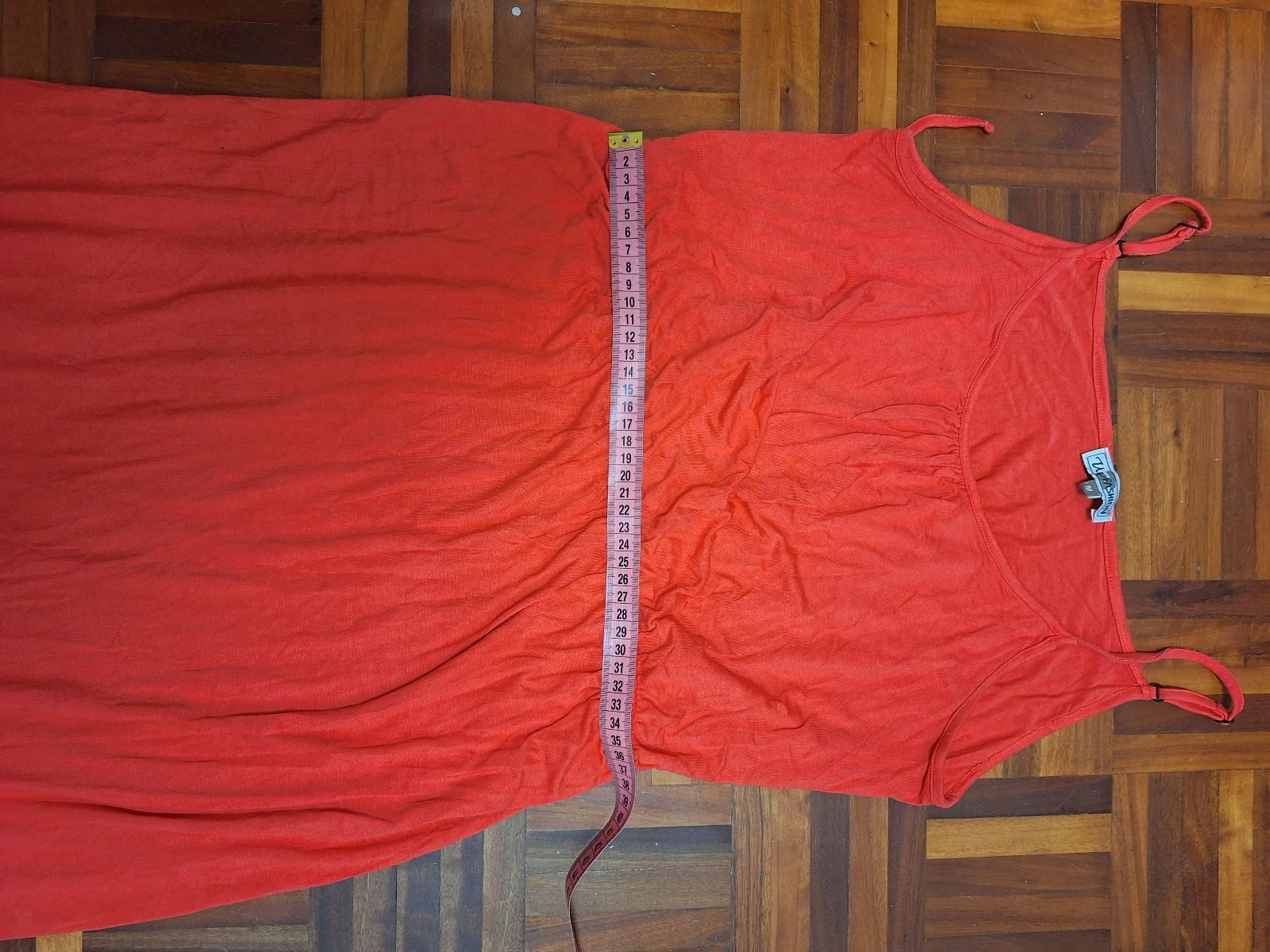 Coral maxi dress M elastic adjustable straps – photo 6